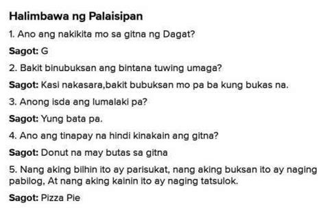 logic tagalog at sagot with answers|Palaisipan Halimbawa: 10+ Mga Halimbawa Ng .
